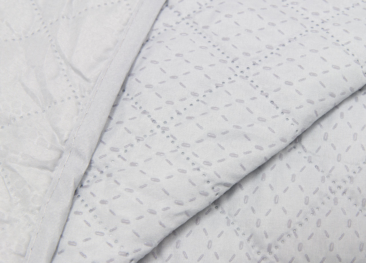 Copridivano Trapuntato Impermeabile Antimacchia Mod. Imperiale Pitonato Grigio - 3 Posti - Grigio