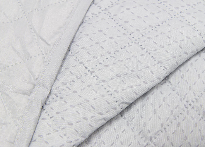 Copridivano Trapuntato Impermeabile Antimacchia Mod. Imperiale Pitonato Grigio - 3 Posti - Grigio