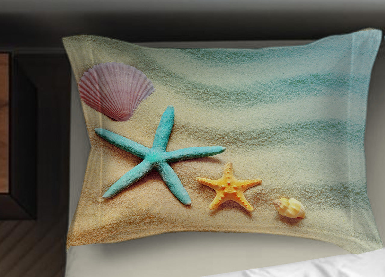 Copripiumino Matrimoniale Stampa Digitale Made Italy 100% Cotone Bahamas