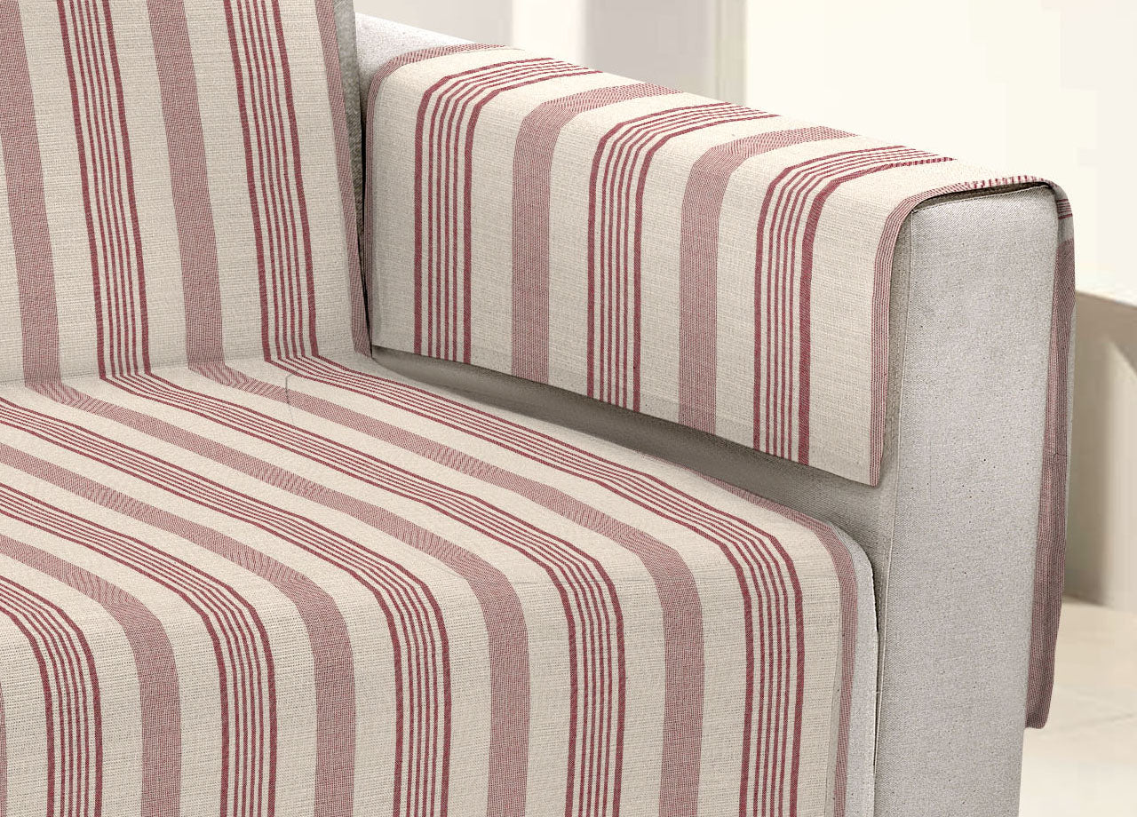 Copridivano Antiscivolo Disegno Diletta Modello O.B. - Poltrona - Bordeaux