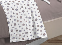 Completo Lenzuola Letto 100% Cotone Made Italy 3027 Disegno Dandy - Piazza E Mezza - Beige