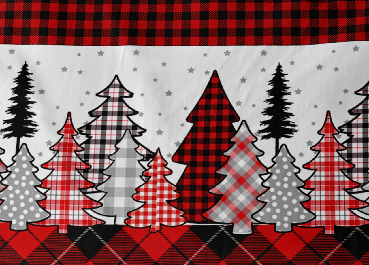 Trapunta Piumone Invernale 300gr Cotone Made Italy Disegno Tirolese Renna - Matrimoniale - Renna