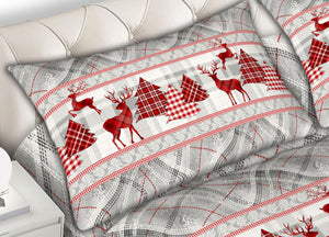 Completo Lenzuola In Morbida Flanella Made Italy Disegno Tirolo C.N - 1 Piazza E Mezza - Tirolo