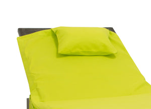 Lettino Mare Microfibra Lettino Con Cuscino E Tasche Modello Fluo - Lettino - Verde