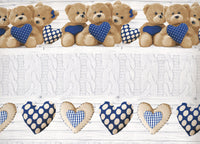 Copriletto Piquet Primavera Estate 100% Cotone Disegno New Orsetti - Singolo - Blu