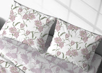 Sacco Copripiumino In 100% Cotone Made Italy Disegno Magnolia - Piazza E Mezza - Rosa