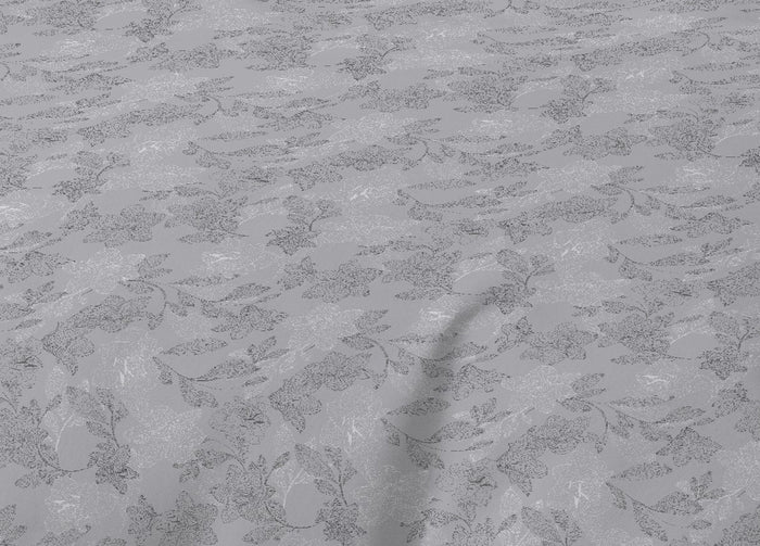 Sacco Copripiumino In 100% Cotone Made Italy Disegno Moderno Lily - Singolo - Grigio