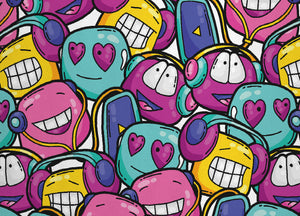 Copripiumino Sacco Piumone Freestyle Per Ragazzi 100% Cotone Digitale Pop - Singolo - Pop