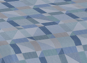 Copriletto Piquet Primavera Estate 100% Cotone Disegno 7879 Atene - Singolo - Azzurro