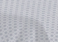 Copriletto Piquet Primavera Estate 100% Cotone Disegno Catena - Singolo - Grigio