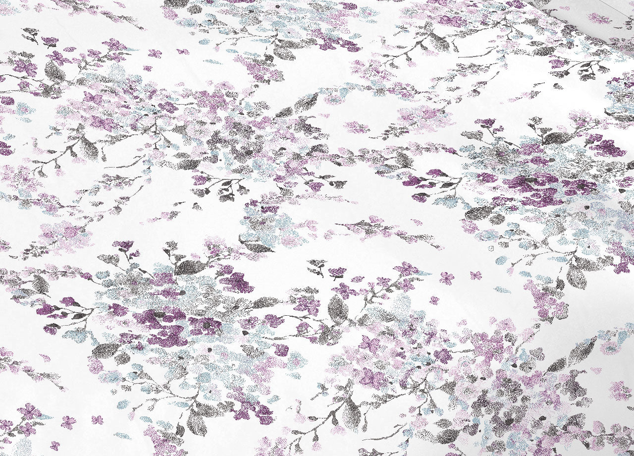 Copriletto Piquet Primavera Estate 100% Cotone Disegno Acquarello - Singolo - Acquarello