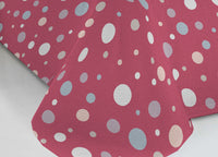 Copriletto Piquet Primavera Estate 100% Cotone Sofia Disegno La Palla - Matrimoniale - Rosso