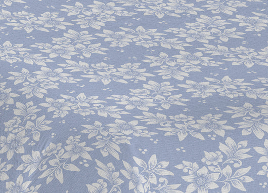 Copriletto Piquet Primavera Estate 100% Cotone Sofia Disegno Olivia - Matrimoniale - Azzurro