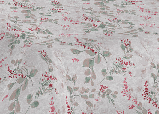 Copriletto Piquet Primavera Estate 100% Cotone Sofia Disegno Vittoria - Matrimoniale - Rosso