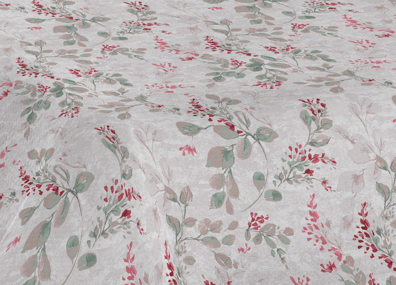 Copriletto Piquet Primavera Estate 100% Cotone Sofia Disegno Vittoria - 1 Piazza e Mezza - Rosso