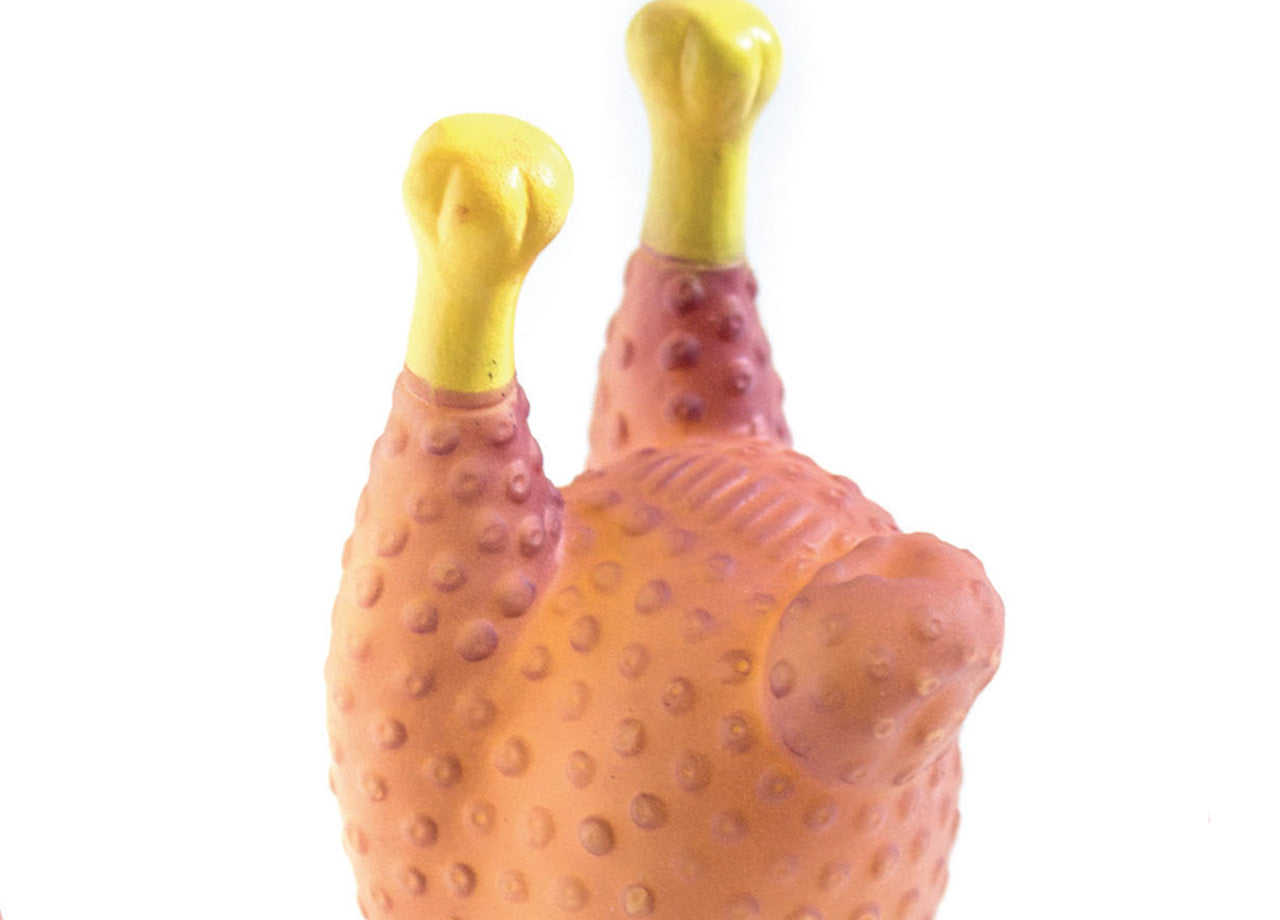 Set 2 Pezzi Gioco Pet Modello Food Pollo Resistente Per Animali Domestici