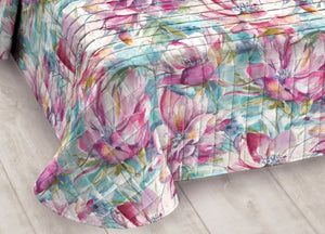 Quilt Trapuntino Piumino Estivo Digitale 100gr/mq Microfibra Fiore D3