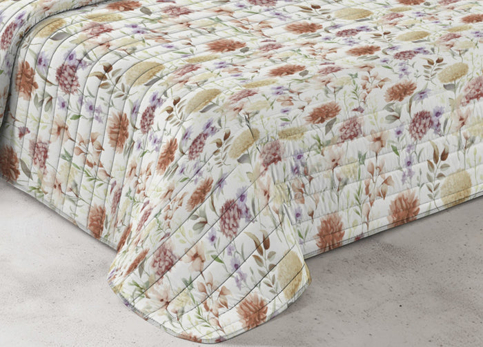Quilt Trapuntino Piumino Estivo 100gr/mq Microfibra Summer Garden - Piazza E Mezza - Beige D4