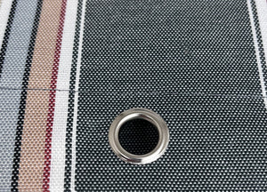 Tenda Da Sole A Caduta Per Esterno Balcone Casa Telo Ombra Modello Riga Fine - 145x300 - Grigio