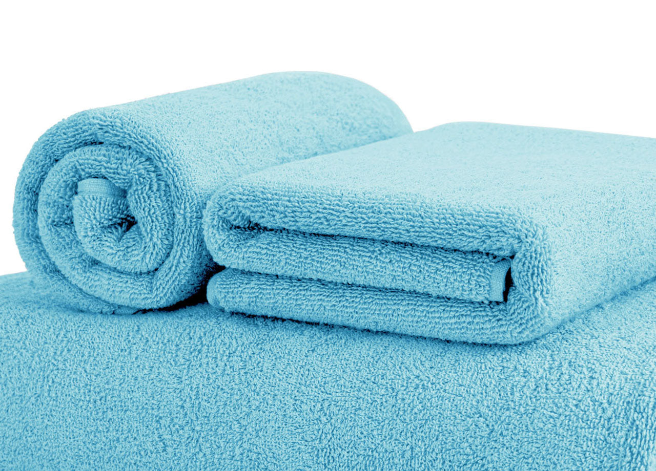 Asciugamani Salvietta Bagno In Morbida Spugna Modello Sophie Colore Turchese - Ospite - Turchese