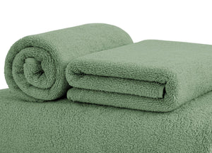 Asciugamani Salvietta Bagno In Morbida Spugna Modello Sophie Colore Sottobosco - Telo - Sottobosco