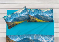 Lenzuola Copriletto Letto Sogni D'oro 100% Cotone Disegno Mountain D71 - Singolo - Mountain D71