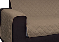 Copridivano Con Penisola Antimacchia Trapuntato Modello Star Colore Tortora - 190cm - Tortora