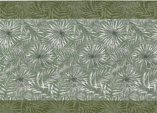 Tappeto Passatoia Cucina Corsia Retro Antiscivolo Disegno Malesia By Suardi - 55x140 - Verde