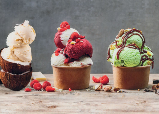 Tappeto Passatoia Cucina Antiscivolo Stampa Digitale Sprinty Varie Fantasie - 52x230 - Gelati