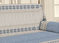 Telo Arredo Linea Pensieri Delicati Disegno Maglia - Singolo - Blu