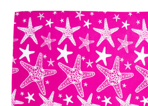 Telo Mare Microfibra Da Lettino Con Cuscino E Tasche Modello Miami Fucsia