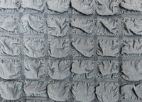 Copridivano Elasticizzato Arricciato Con Volants Tinta Unita Luxory Grigio Chiaro - 4 Posti - Grigio Ch