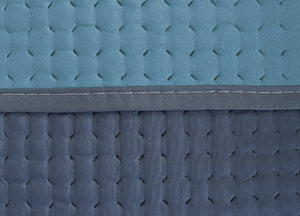 Quilt Trapuntino Estivo 100gr/mq Bicolor Double Face Tinta Unita Modello Cloe - Matrimoniale - Azzurro