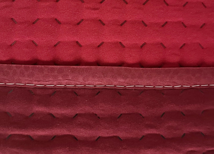 Quilt Trapuntino Estivo 100gr/mq Bicolor Double Face Tinta Unita Modello Cloe - Singolo - Bordeaux