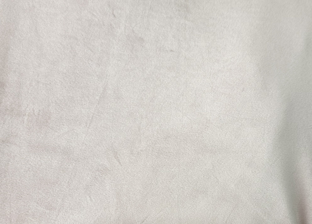 Copridivano Elasticizzato Effetto Velluto Modello Morbidissimo Colore Panna - 4 Posti - Panna