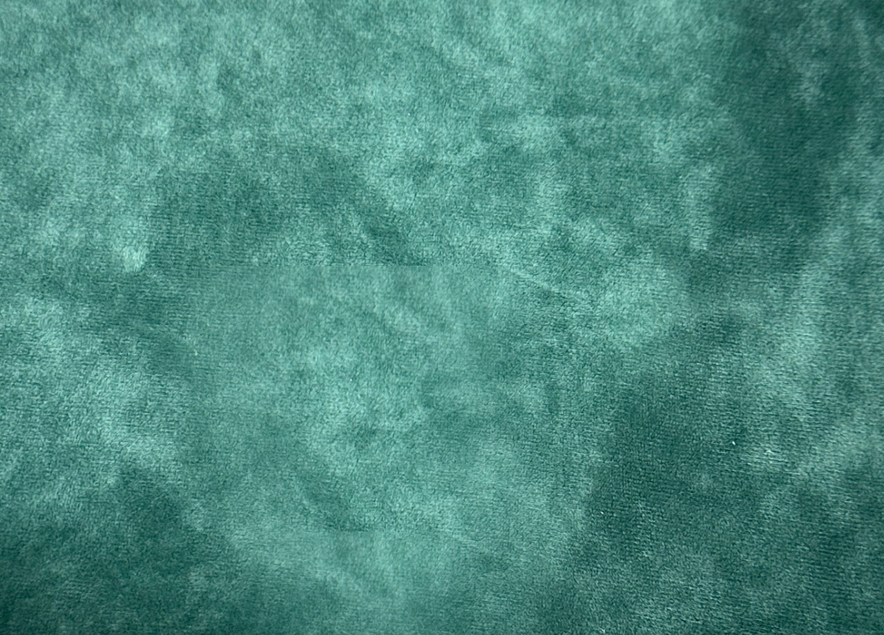 Set 2 Coprisedia Con Schienale Tinta Unita Effetto Velluto Morbidissimo Verde