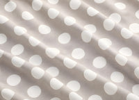 Sacco Copripiumino In 100% Cotone Made Italy Disegno Pois - Singolo - Beige