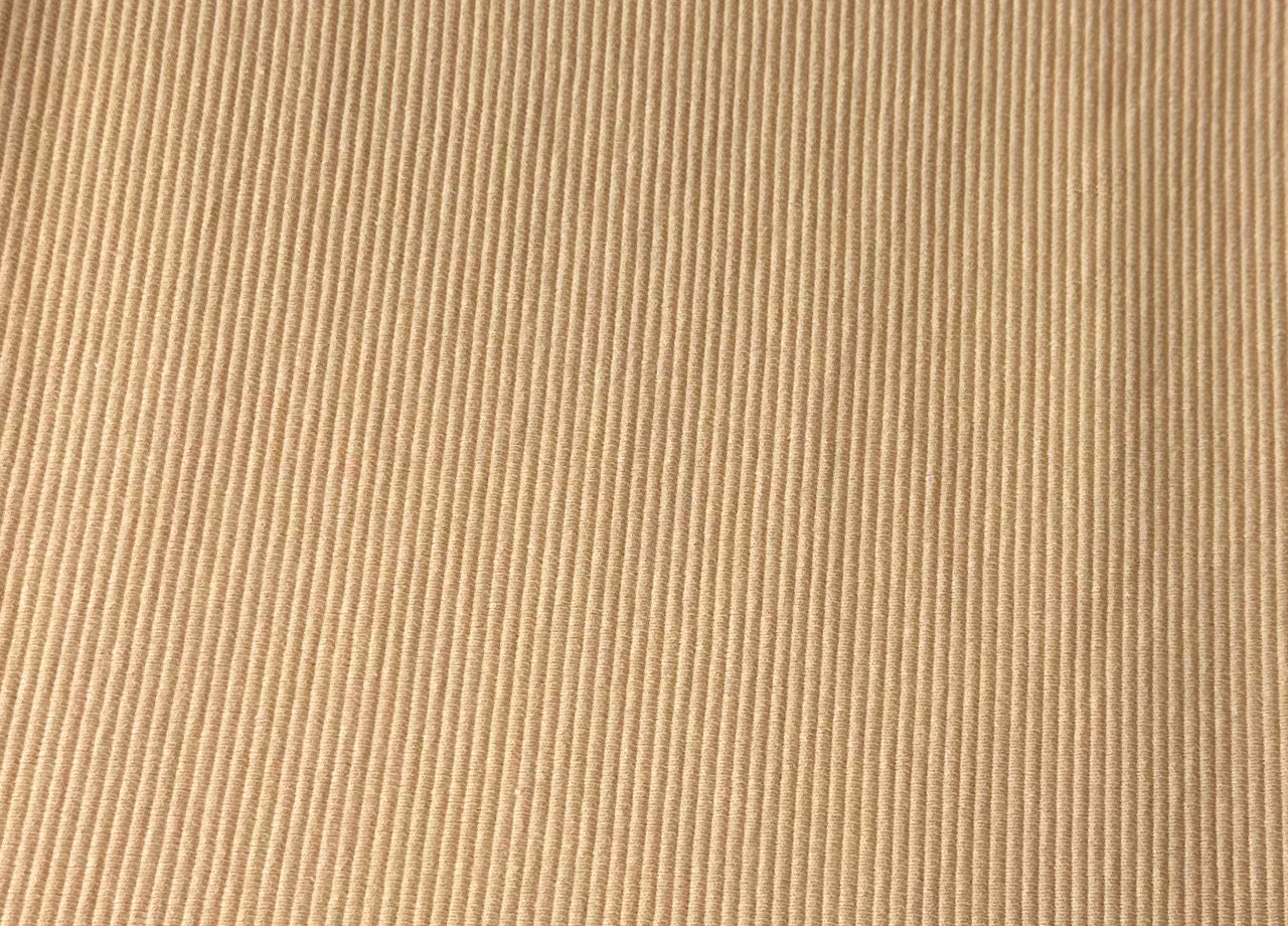 Copridivano Copriseduta Sofà Elasticizzato Tinta Unita Smile Tessuto Millerighe - 4 Posti - Cream