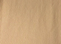 Copridivano Copriseduta Sofà Elasticizzato Tinta Unita Smile Tessuto Millerighe - 4 Posti - Cream