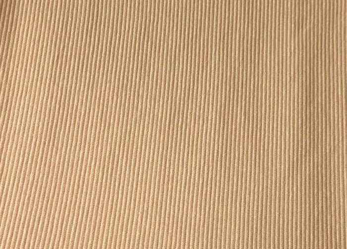 Copridivano Copriseduta Sofà Elasticizzato Tinta Unita Smile Tessuto Millerighe - 4 Posti - Cream