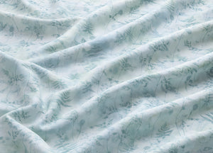 Sacco Copripiumino In 100% Cotone Made Italy Disegno Soffione - Singolo - Verde