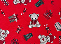 Tovaglia Natalizia Cucina Soggiorno In 100% Cotone Disegno Bears RP - 140x140 - Bears