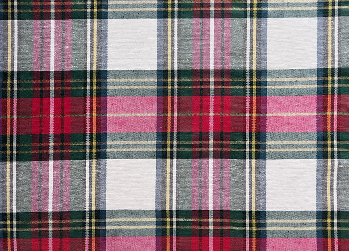 Tovaglia Natalizia Salotto/Cucina Tessuto Miros Made Italy Disegno Edimburgo RP - 140x180 - Edimburgo