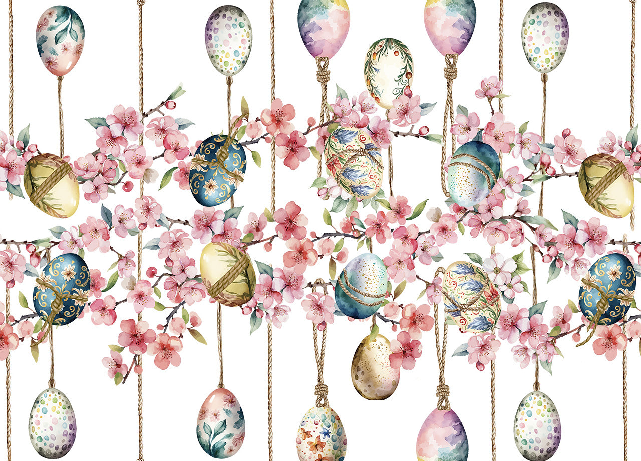 Tovaglia Copritavolo Cucina 100% Cotone Digitale Pasqua Disegno Blossom GI - 150x250 - Blossom