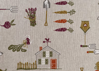 Tovaglia Miros Resinata Antimacchia Copritavolo Cucina Disegno Orto - 140x180 - Orto