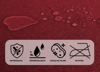 Tovaglia Cucina Soggiorno Antimacchia Idrorepellente Linen - 140x230cm - Bordeaux