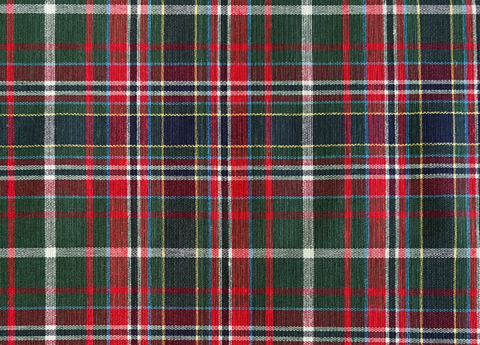 Tovaglia Natalizia Salotto/Cucina Tessuto Miros Made Italy Dis Tartan Verde RP - 140x360 - Tartan Verde