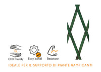 Traliccio Estensibile In PVC Per Piante Rampicanti Recinzione Giardino Balcone - 100x200 - Verde
