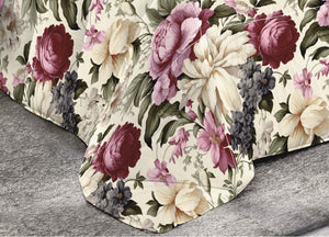 Trapunta Piumone Invernale Imbottita 300gr Microfibra Diadema Flower - 1 Piazza - D19 Flora