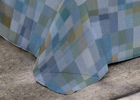 Trapunta Piumone Invernale Imbottita 300gr Microfibra Diadema Quadri - 1 Piazza - D20 Blu